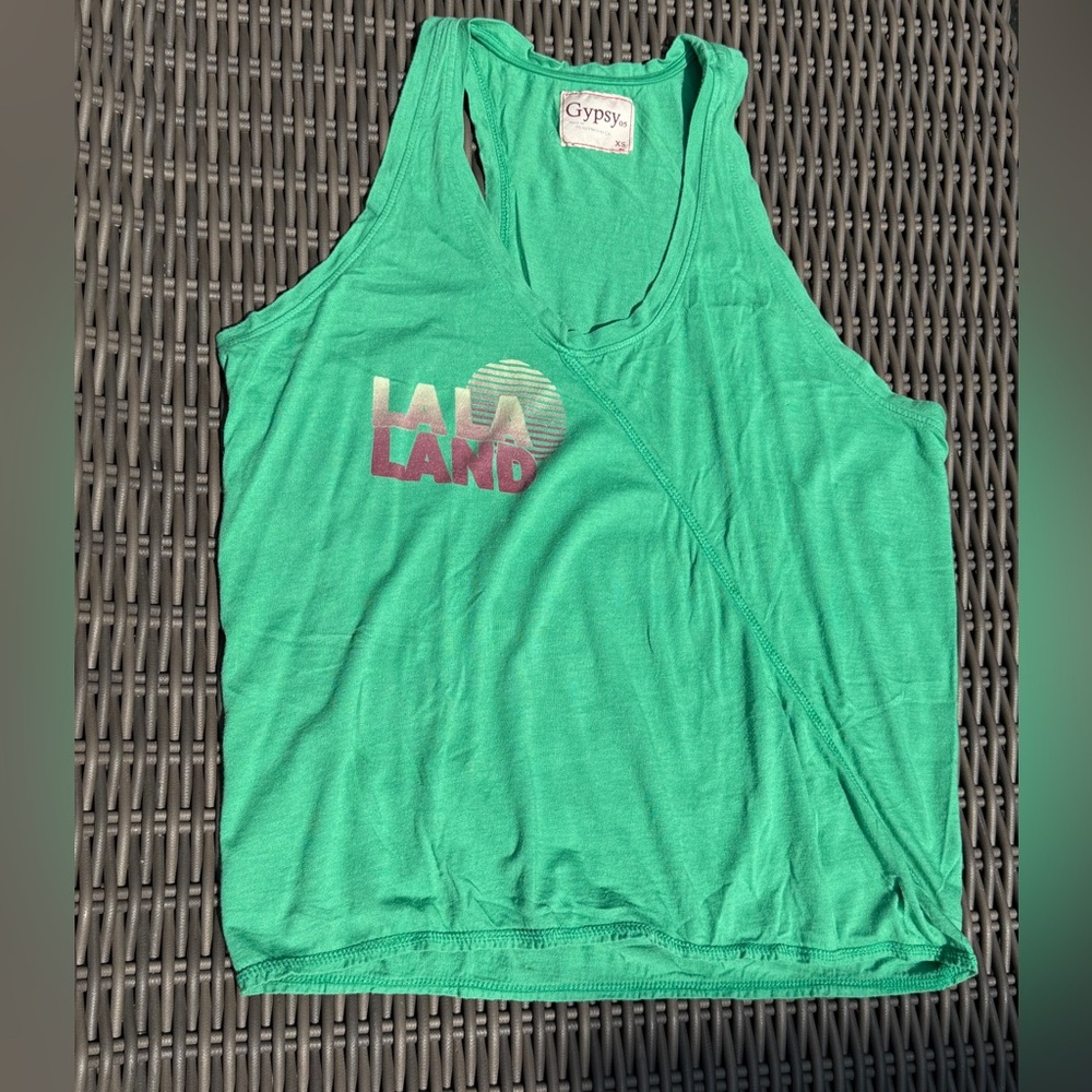 Gypsy La La Land Green Tank Top - Size XS